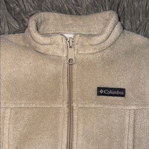 Columbia Tan Fleece Jacket